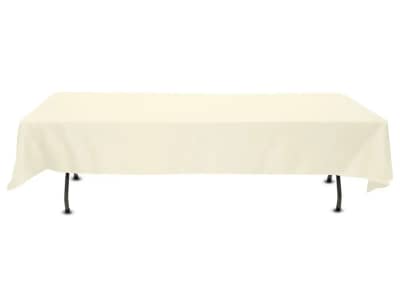 53 x 120 inch Rectangle Polyester Tablecloth Ivory for rent in Arnprior