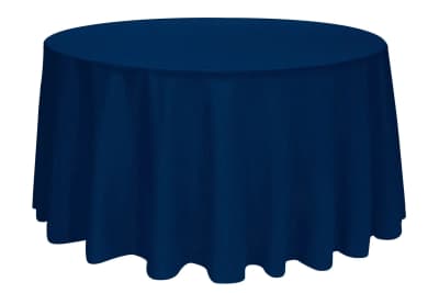 120 inch Round Polyester Tablecloth Navy Blue for rent in Arnprior