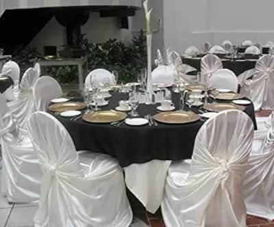 White Satin Chair Cover - Universal – photo 3 in Arnprior