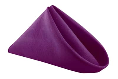 Eggplant Polyester Napkin 20 x 20 for rent in Arnprior