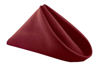 Napkin Burgundy Polyester 20 x 20 for rent in Kanata