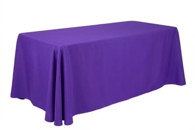 Tablecloth Purple Polyester 90 x 156 inch Rectangle for rent in Kanata