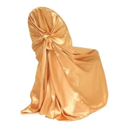 Chair Cover Gold Satin - Universal – photo 3 in Kanata