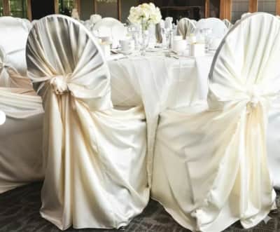 Chair Cover Ivory Satin - Universal – photo 4 in Kanata