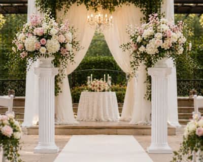 Wedding Pillar - 4’ tall & 10” Base (pair) for rent in Kanata