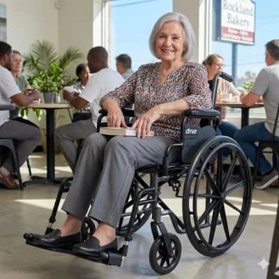 Compact Foldable Wheelchair – photo 5 in Kanata