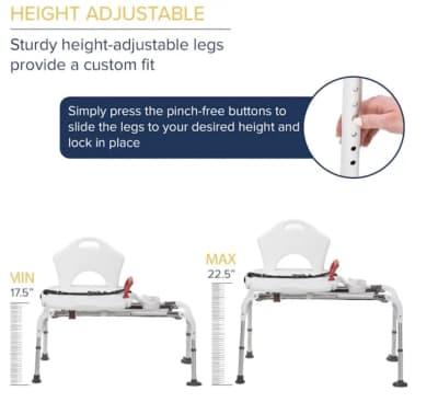 Medical Folding Universal Sliding Transfer Bench – photo 6 in Kemptville