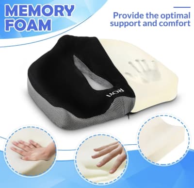 Memory Foam Cushion for Back, Sciatica, and Tailbone Relief – photo 3 in Kemptville
