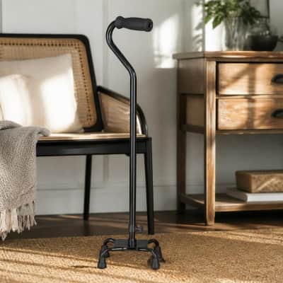 Adjustable Walking Cane with Quad Base thumbnail Medical-Accessories 1/6