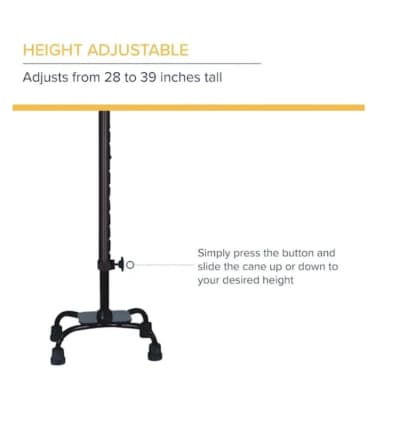 Adjustable Walking Cane with Quad Base – photo 4 in Kemptville