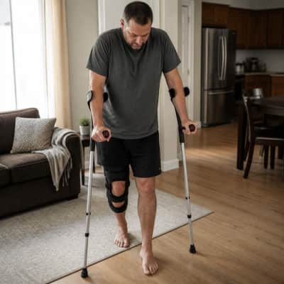 Lightweight Adjustable Forearm Crutches thumbnail Medical-Accessories 1/5