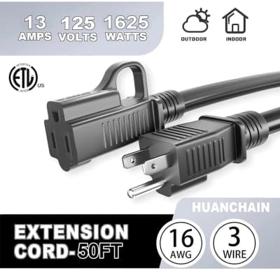 50 ft Outdoor Extension Cord 16AWG 13A – photo 2 in Ottawa
