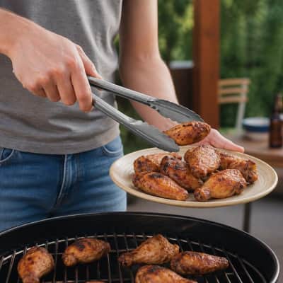 Stainless Steel BBQ Tongs thumbnail Party-Event 2/4
