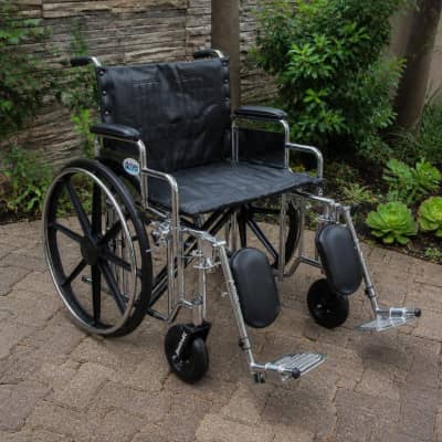24” 500 lbs Capacity Wheelchair  thumbnail Medical-Accessories 1/2