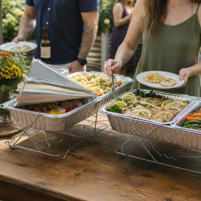 6 Piece Buffet Chafing Dish Set thumbnail Party-Event 2/2