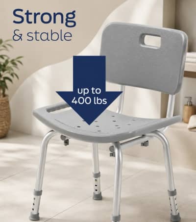 Adjustable Aluminum Bath Bench with Back – photo 2 in Orléans