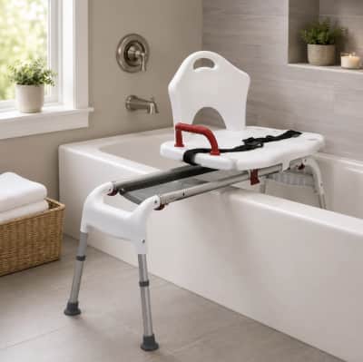 Folding Sliding Tub Transfer Bench for rent in Orléans
