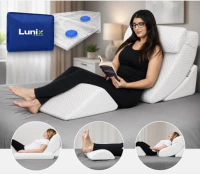 Lunix 3pcs Orthopedic Bed Wedge Pillow Set for rent in Orléans
