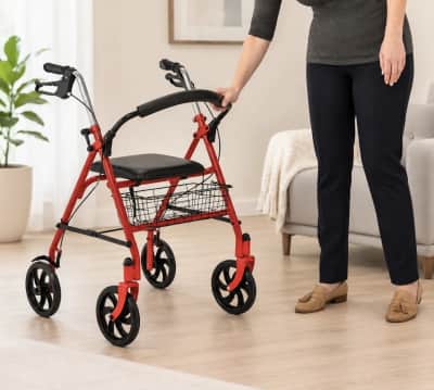 Folding Rollator Walker with 8" Wheels and Basket for rent in Arnprior