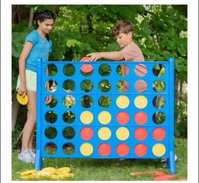 Giant Connect Four Outdoor Yard Game for rent
