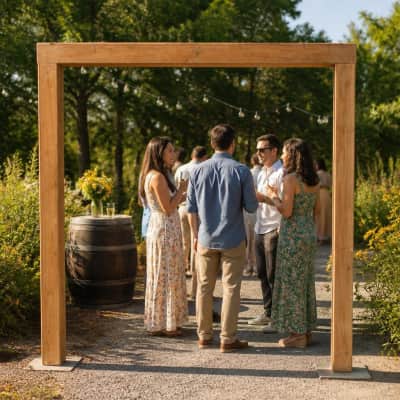 Arch - Wooden Square thumbnail Party-Event 1/3