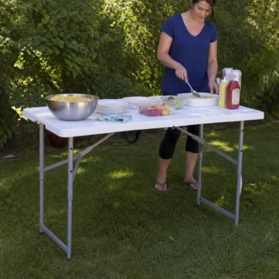 4ft Fold-in-Half Portable Folding Table thumbnail Party-Event 3/3
