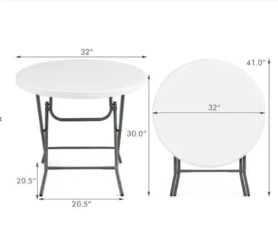 30-Inch Collapsible Cocktail Folding Table – photo 3 in Kanata