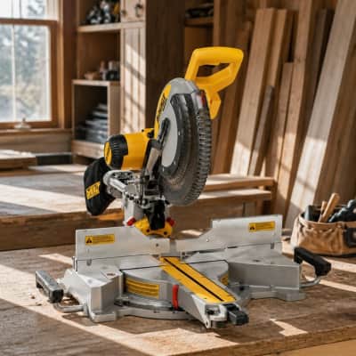 DeWalt 12-Inch Double Bevel Sliding Miter Saw thumbnail Equipment-Tools 1/6