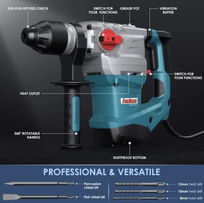 ENEACRO SDS-Plus Rotary Hammer Drill – photo 3 in Orléans