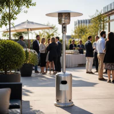 Propane Patio Heater Stainless Steel Outdoor thumbnail Party-Event 1/6