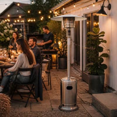 Propane Patio Heater Stainless Steel Outdoor thumbnail Party-Event 6/6