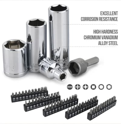 201-Piece Mechanic Tool Kit Socket Set – photo 3 in Orléans