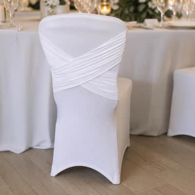 Chair Covers White Spandex - Madrid thumbnail Party-Event 1/3