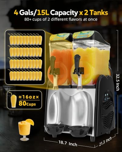 Double Bowl Frozen Drink Slushie Machine – photo 6 in Ottawa