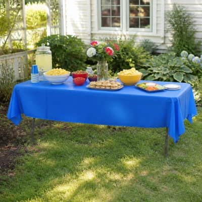 Tablecloth Royal Blue Polyester 53 x 120 inch Rectangle thumbnail Party-Event 1/3