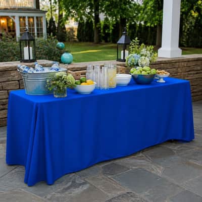 Tablecloth Royal Blue Polyester 90 x 156 inch Rectangle thumbnail Party-Event 1/3