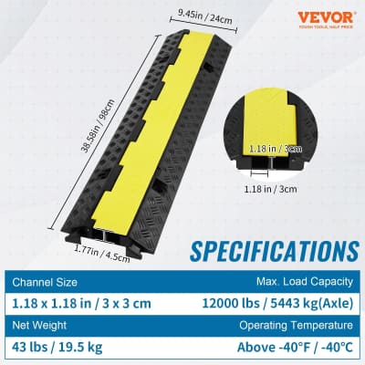 Heavy Duty 2-Channel Cable Protector Ramp – photo 4 in Ottawa