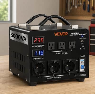 VEVOR 6000VA Step Up Down Voltage Transformer for rent in Nepean
