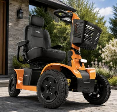Pride Mobility Scooter Orange All-Terrain for rent in Orléans