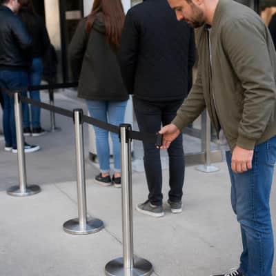 Retractable Stanchion Post  thumbnail Party-Event 4/4