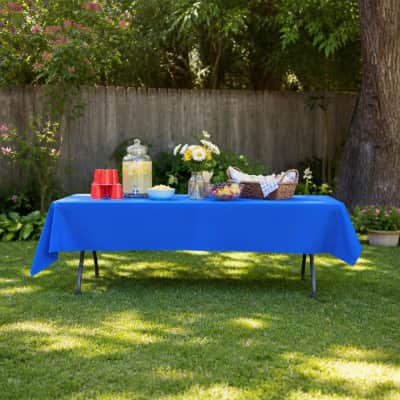 Royal Blue Tablecloth 53 x 120 inch Rectangle Polyester thumbnail Party-Event 1/3
