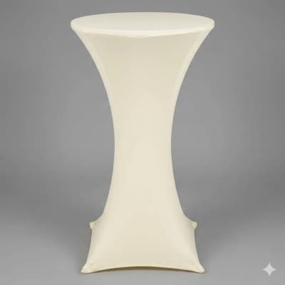 Cocktail Table Cover Ivory Spandex 42-Inch – photo 3 in Kanata