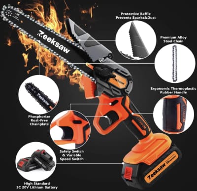 6-Inch Cordless Mini Chainsaw for Pruning – photo 2 in Kanata