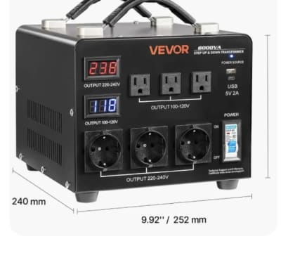 VEVOR 6000VA Step Up Down Voltage Transformer – photo 3 in Kanata