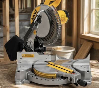 Dewalt Miter Saw, Single Bevel, Compound, 10-inch, 15-amp for rent in Kanata