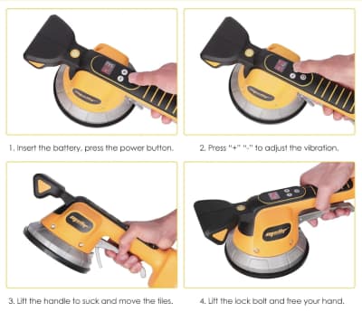 Rechargeable Tile Vibrator Suction Lifter – photo 3 in Kanata