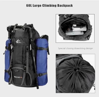 60L Waterproof Hiking Backpack with Rain Cover – photo 4 in Ottawa