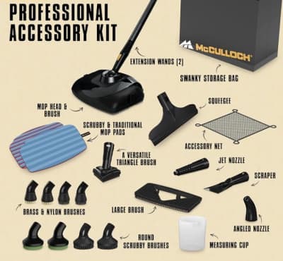 McCulloch Canister Steam Cleaner with Accessory Kit – photo 4 in Kanata