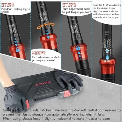 9-Piece Dual-Scale Click Torque Wrench Set – photo 5 in Ottawa