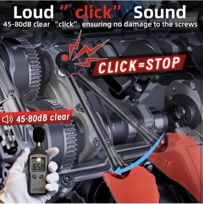 9-Piece Dual-Scale Click Torque Wrench Set – photo 4 in Ottawa